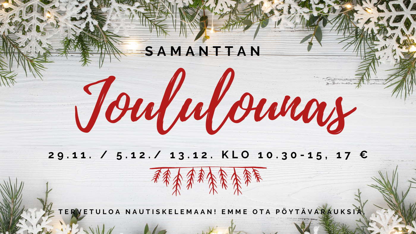 Joululounas Samantta ravintolassa